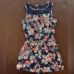 Paper Doll Girls Floral Romper Size 14